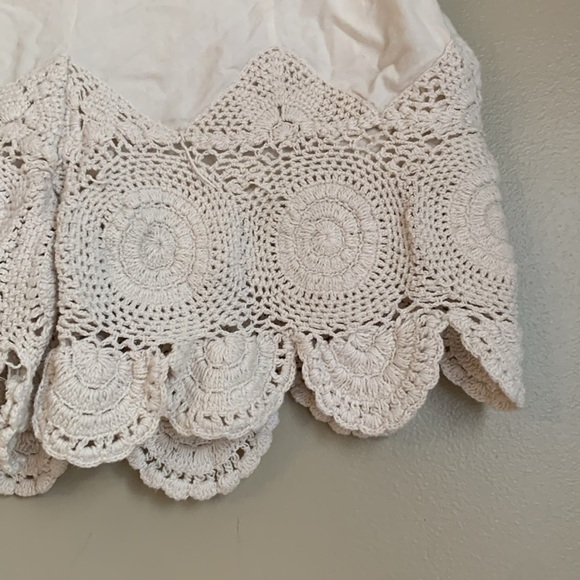 Free People Crochet Applique  Shorts boho festival hippie - Picture 2 of 8